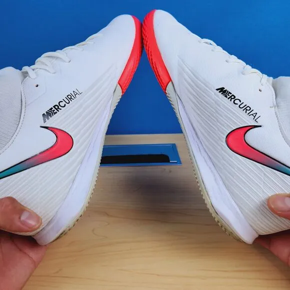 Nike Mercurial Vapor 13 Academy IC‎ Size 13 White/Flash Soccer Shoes AT7975-163
