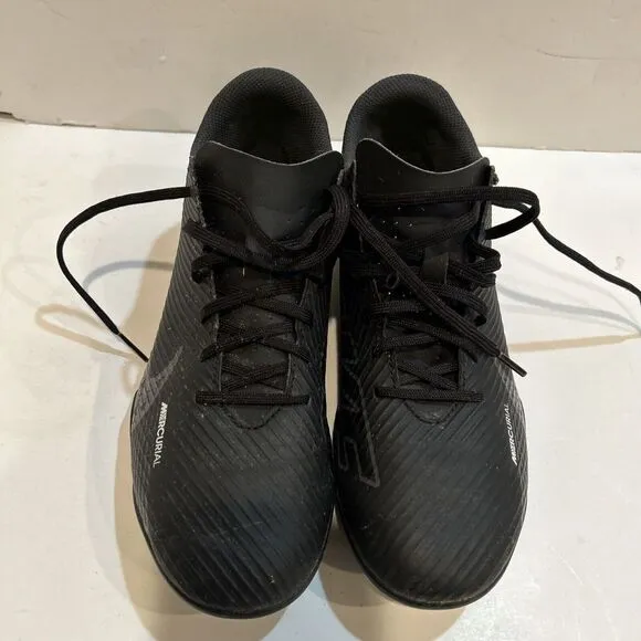 Nike Mercurial Vapor 15 Club MG Shadow. Sz 6.5 Black Sneakers/Bright Green Cleat