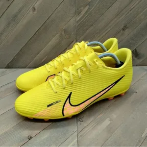 Nike Mercurial Vapor 15 Club MG Soccer Cleats Men Size 11.5 Yellow Strike Sunset