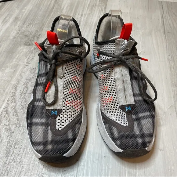 Nike Paul George PG 4 Plaid Basketeball Shoes 9.5