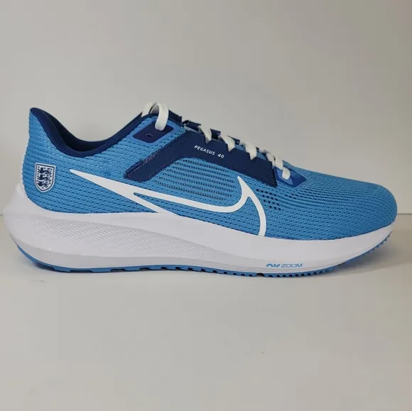 Nike Pegasus 40 England Blue Shoes 3 Lions Soccer FN0017-400 Men's Size 7-13