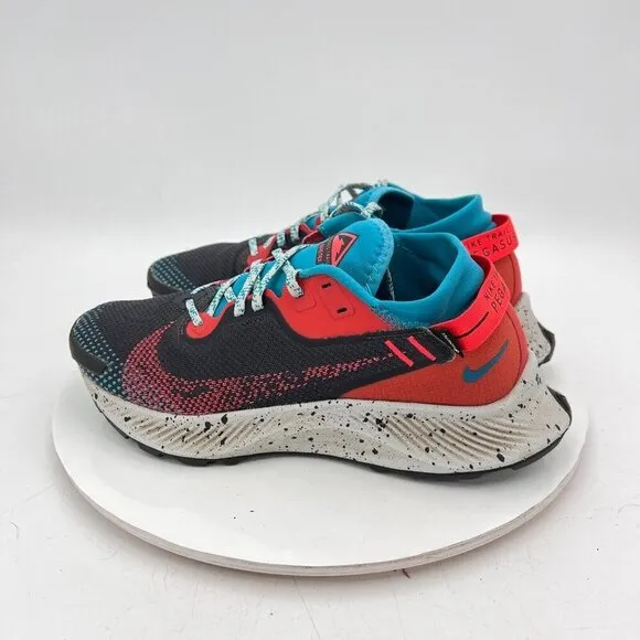 Nike Pegasus Trail 2 GTX Men Size 7 DH0202-001 Smoke Grey Bright Crimson Shoes