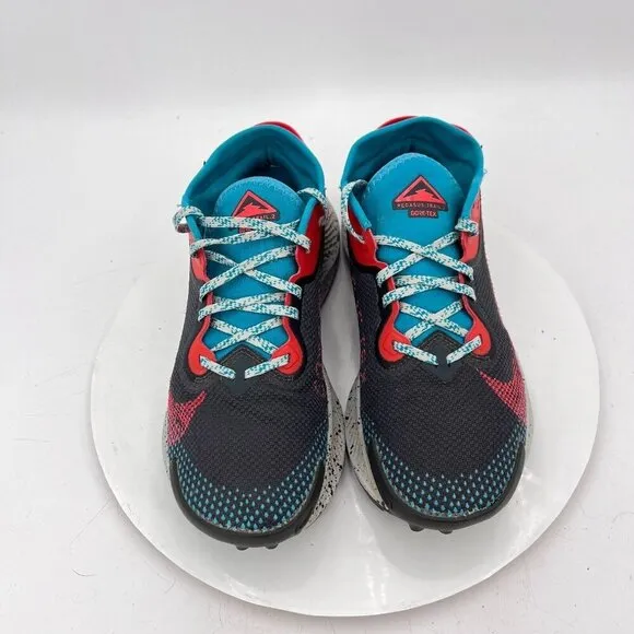 Nike Pegasus Trail 2 GTX Men Size 7 DH0202-001 Smoke Grey Bright Crimson Shoes