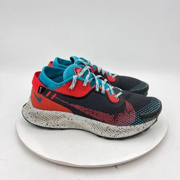 Nike Pegasus Trail 2 GTX Men Size 7 DH0202-001 Smoke Grey Bright Crimson Shoes