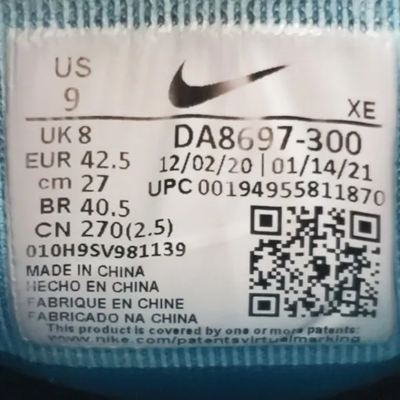 Nike Pegasus Trail 3 Men's Shoes Mystic Teal DA8697-300