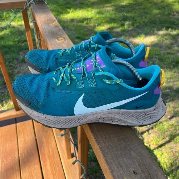 Nike Pegasus Trail Shoes Men’s Size 12 Mystic Teal Dark Smoke Grey 300