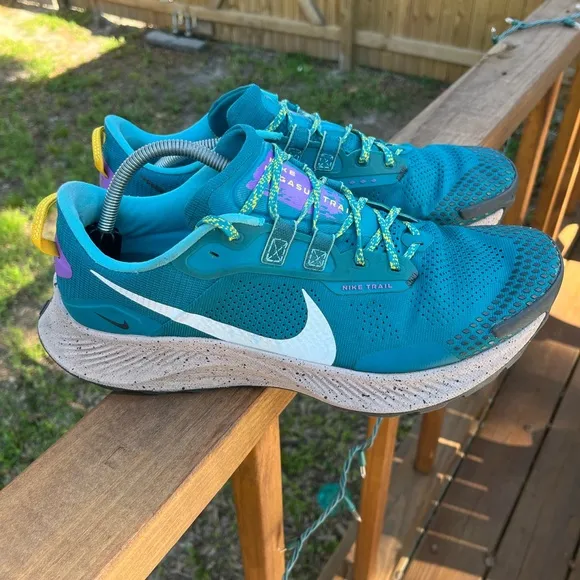 Nike Pegasus Trail Shoes Men’s Size 12 Mystic Teal Dark Smoke Grey 300
