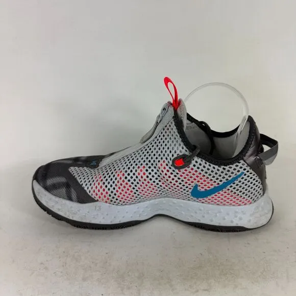 Nike PG 4 Plaid Sneakers Men's 8.5 Gray Lace-Up Low Top Running Shoes CD5079-002