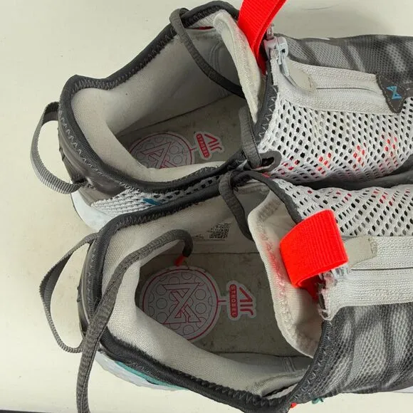 Nike PG 4 Plaid Sneakers Men's 8.5 Gray Lace-Up Low Top Running Shoes CD5079-002