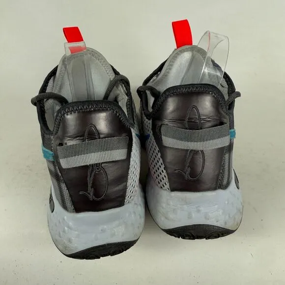 Nike PG 4 Plaid Sneakers Men's 8.5 Gray Lace-Up Low Top Running Shoes CD5079-002
