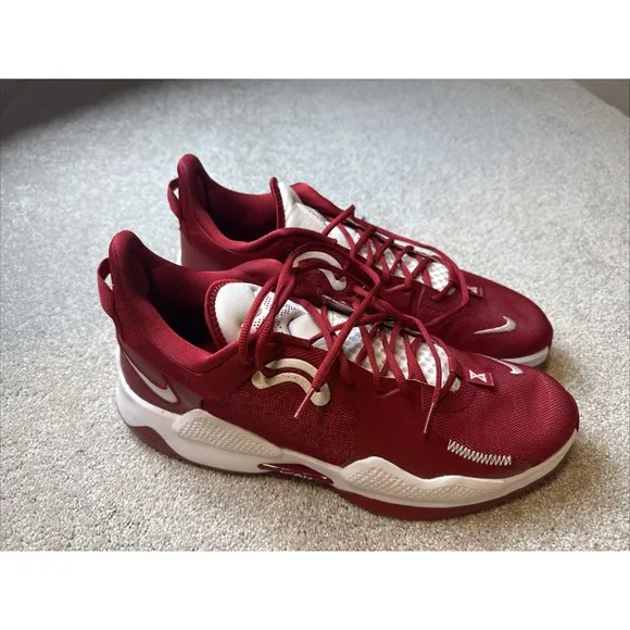 NIKE PG 5 TB PROMO Gym Red, White Basketball Size Men 16.5