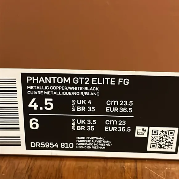 Nike Phantom GT2 Elite FG Soccer Cleats Shoes DR5954 810 Youth 4.5 / Womens 6