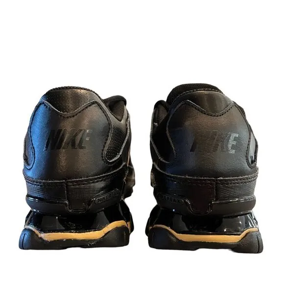 Nike REAX 8 TR Men's 7.5 M Black and Metallic Gold Training Shoes