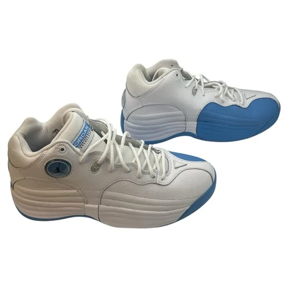 Nike Refurbished Unisex Jordan Jumpman Team 1 White Blue Sneakers Mens8.5 Wmns10