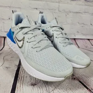 Nike Runing Shoes Womens Size 8 Wolf Grey Legend React 2 Swoosh Gym Work Out