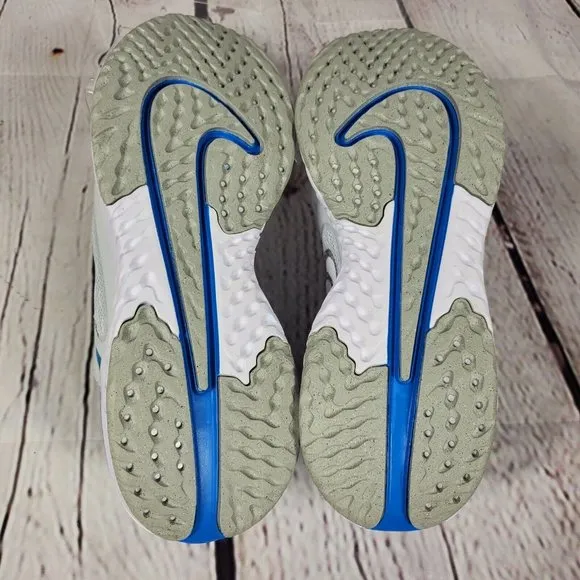 Nike Runing Shoes Womens Size 8 Wolf Grey Legend React 2 Swoosh Gym Work Out