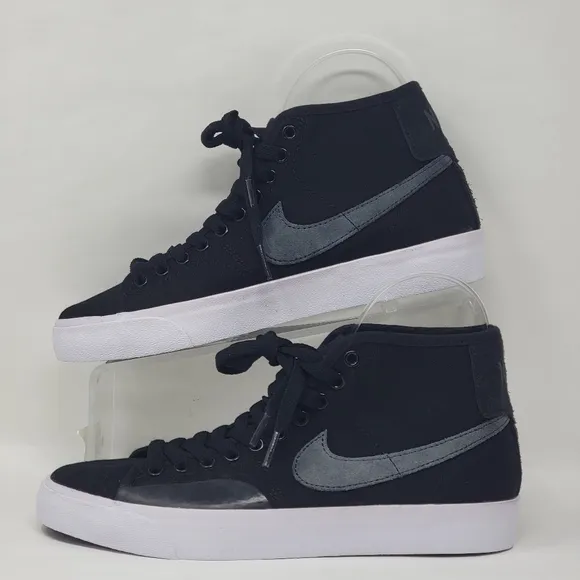Nike SB Blazer Court Mid Premium Skate Shoes Black FB1378-001 Mens Size 6 New
