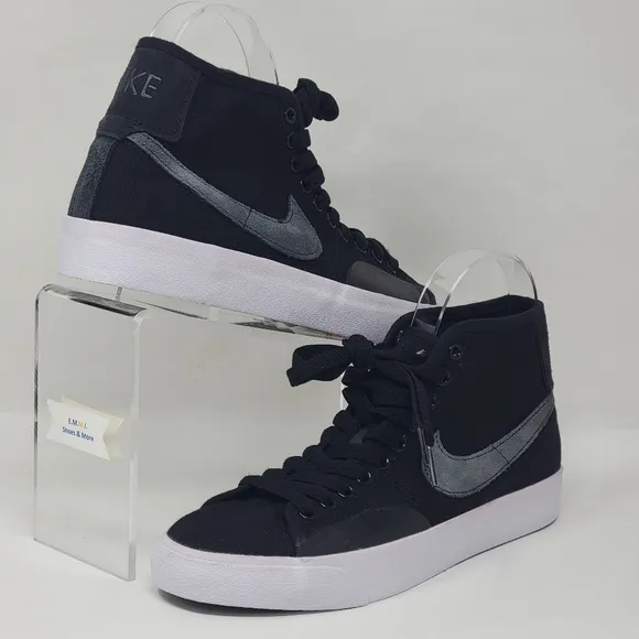 Nike SB Blazer Court Mid Premium Skate Shoes Black FB1378-001 Mens Size 6 New