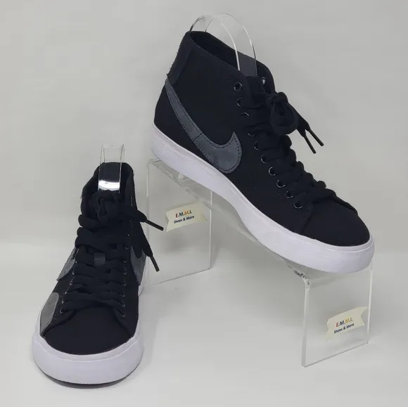 Nike SB Blazer Court Mid Premium Skate Shoes Black FB1378-001 Mens Size 6 New