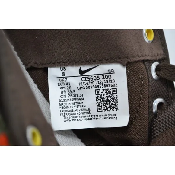 Nike SB Blazer Court X Daan Van Der Linden Baroque Brown CZ5605-200 Men's Size 8