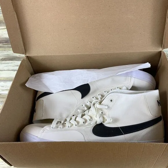 Nike Shoes Mens 13 Sail/Anthracite White SB Blazer Court Mid‎ BLZR DC8901-102