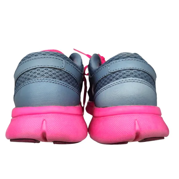 Nike Shoes Womens 6 Hot Pink Gray White Swoosh Tennis Running Gym Sneakers