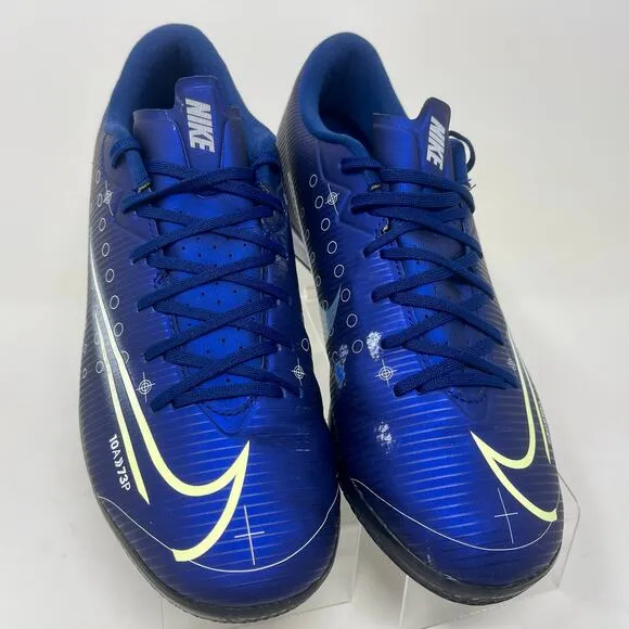 Nike Soccer Shoes 10A 73P Mercurial MDS Womens 8 = Mens 6 1/2 Blue 103.5=I.7.7