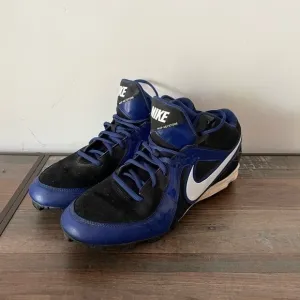 Nike Soccer Shoes 555968 MVP Keystone Power Channel Black Blue Size 11.5