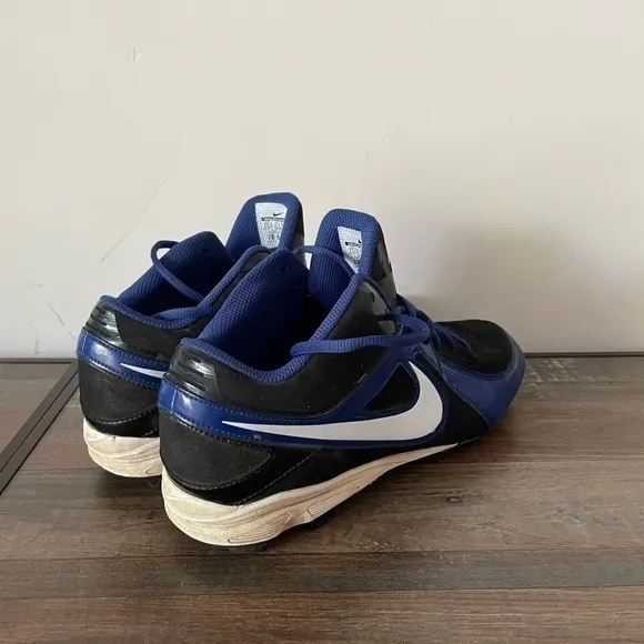 Nike Soccer Shoes 555968 MVP Keystone Power Channel Black Blue Size 11.5