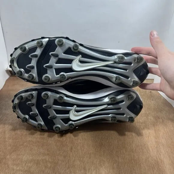 Nike Superbad Black White Football Cleats RARE  2010 442269-101 Men Size 12.5