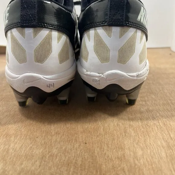 Nike Superbad Black White Football Cleats RARE  2010 442269-101 Men Size 12.5