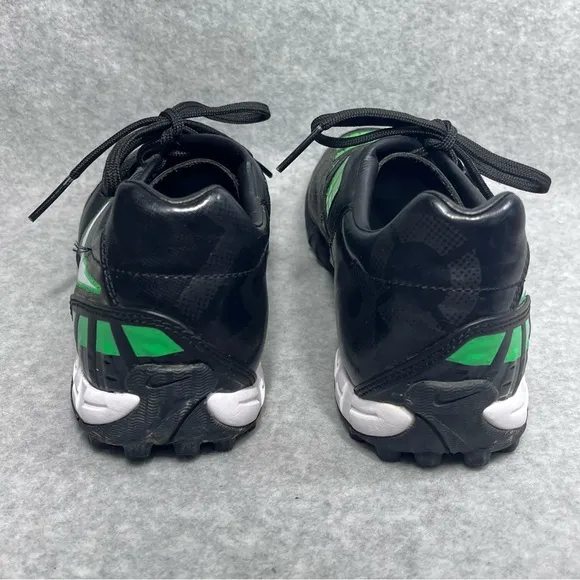 Nike T90 Soccer Cleats Total 90 Black Green 386471-013 Men's Size 7.5 US 2010