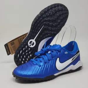 Nike Tiempo Legend 10 Academy TF Soccer Shoes Soar Blue DV4342-400 Mens Sz 4 New