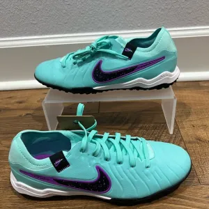 Nike Tiempo Legend 10 Pro TF Soccer Turquoise DV4336-300 Men's 7 / Women's 8.5