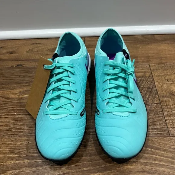 Nike Tiempo Legend 10 Pro TF Soccer Turquoise DV4336-300 Men's 7 / Women's 8.5