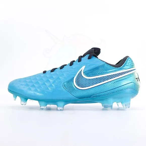 Nike Tiempo Legend 8 Elite FG Aquamarine Soccer Cleat Mens 5.5 AT5293-303 Wmns 7