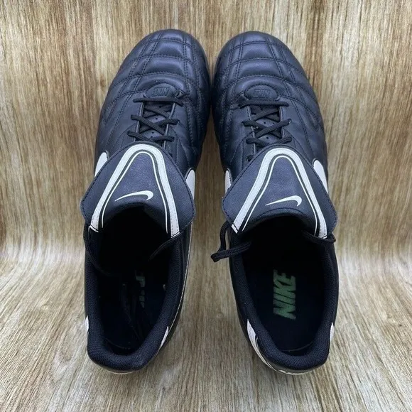 Nike Tiempo Natural III TF Men's Size 13 Black Soccer Cleats Shoes 366207-017