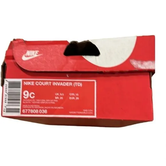 Nike Toddler Girls Court Invader Basketball Shoes Sneakers Size 9C New