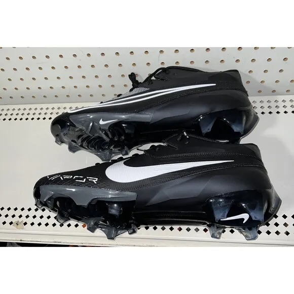 Nike Vapor Edge Elite 360 2 Mens Football Cleats Size 11 Black White DA5457-010
