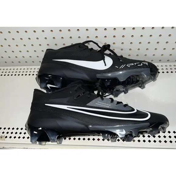 Nike Vapor Edge Elite 360 2 Mens Football Cleats Size 11 Black White DA5457-010