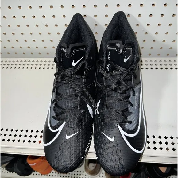 Nike Vapor Edge Elite 360 2 Mens Football Cleats Size 11 Black White DA5457-010