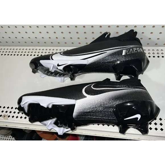 Nike Vapor Edge Elite 360 Mens Football Cleats Size 14.5 Black White CV6282-009
