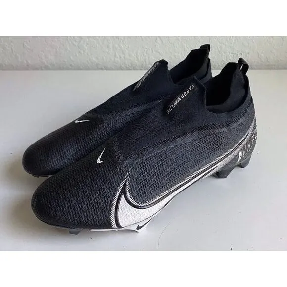 Nike Vapor Edge Elite 360 Flyknit Black Football Cleats CV6317-001 Men’s Sz 14 W