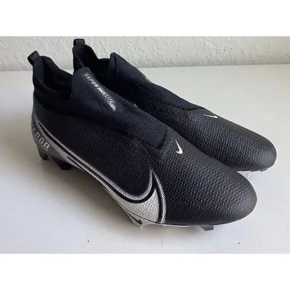 Nike Vapor Edge Elite 360 Flyknit Black Football Cleats CV6317-001 Men’s Sz 14 W
