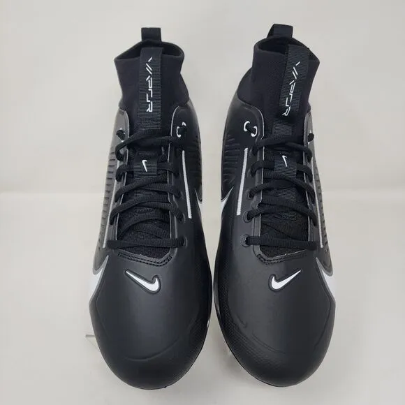 Nike Vapor Edge Pro 360 2 Football Cleats Mens 11.5 Black Logo Spell Out Lace Up
