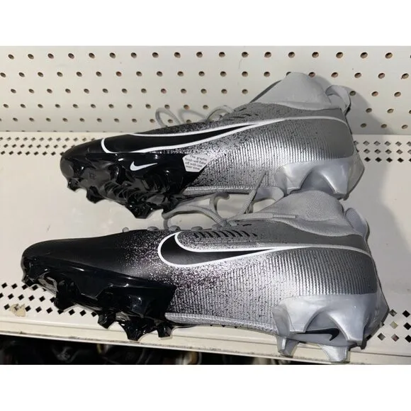 Nike Vapor Edge Pro 360 2 Mens Football Cleats Size 14 Silver Black White