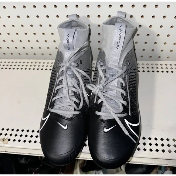 Nike Vapor Edge Pro 360 2 Mens Football Cleats Size 14 Silver Black White