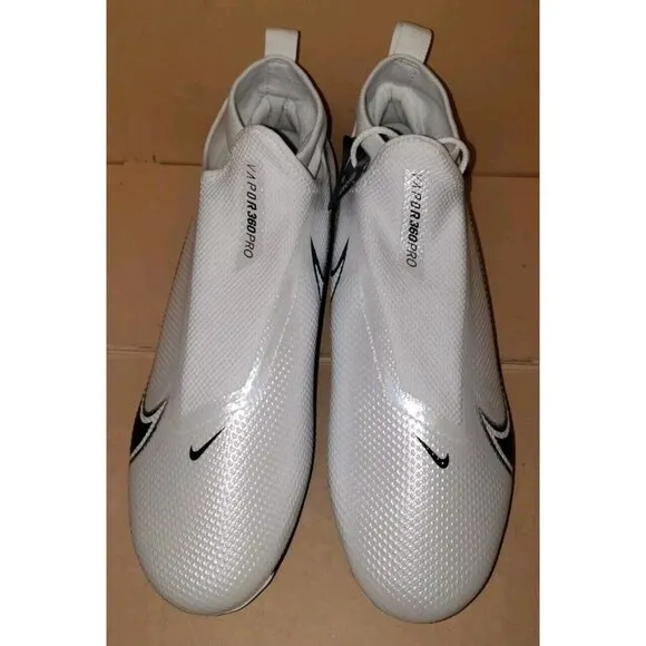 NIKE VAPOR EDGE PRO 360 FOOTBALL WHITE/BLACK MEN'S SIZE 11.5 NEW