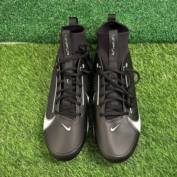 Nike Vapor Edge Pro 360 Mens‎ 14 Black White Football Cleats da5456-001 NEW