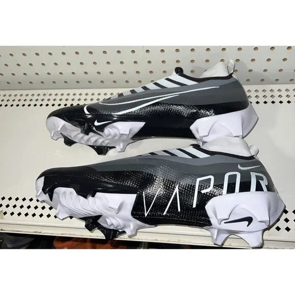 Nike Vapor Edge Pro 360 Mens Football Cleats Size 14 Gray White Black DQ3670-001